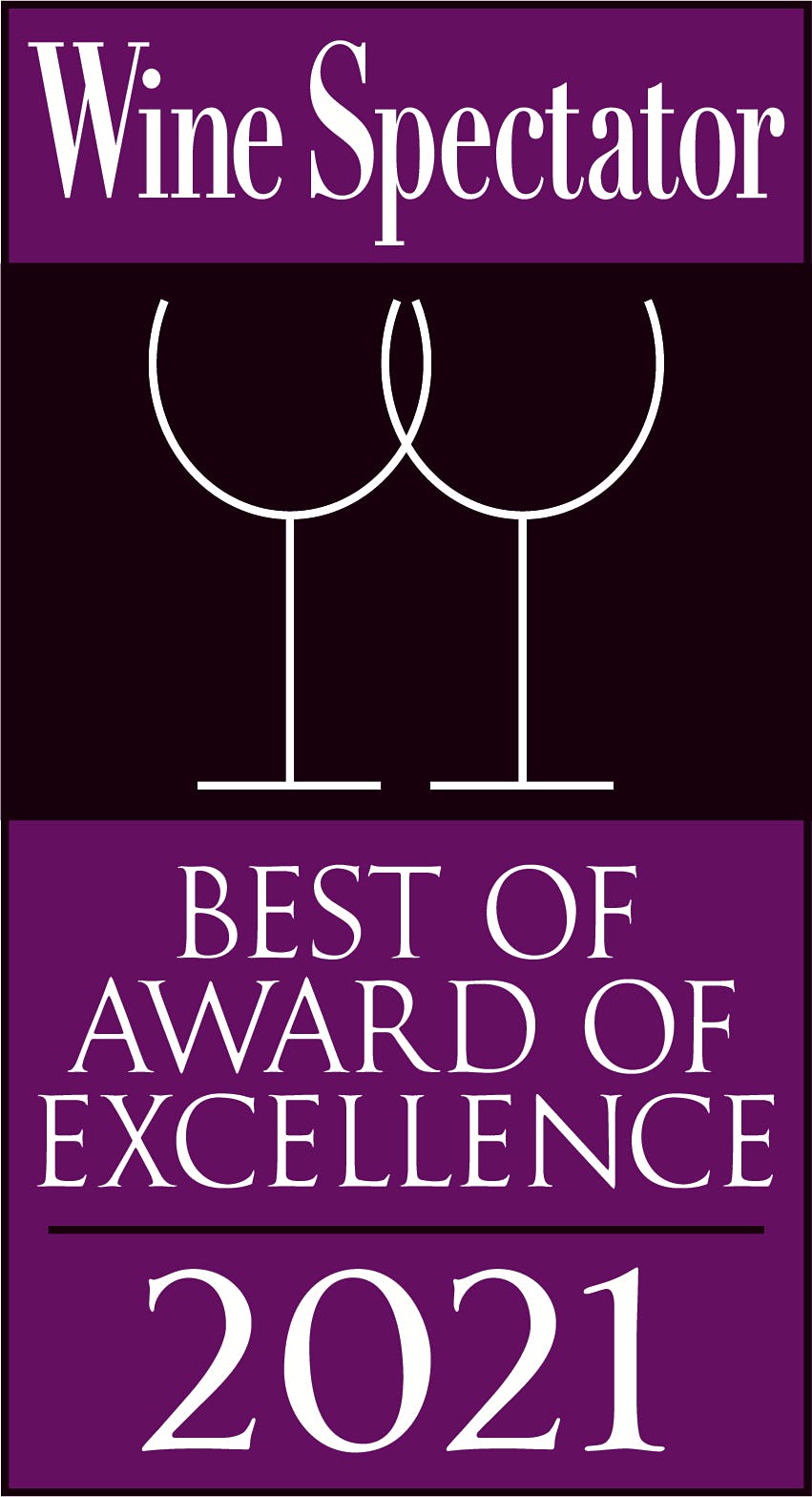 Wine Spectator Best of Award of Excellence 2021